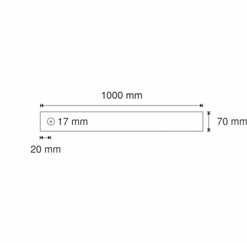 UNi Welle Ø 70 x 1000 mm C45