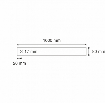 UNi Welle Ø 80x1000 mm C45