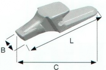 Zahnhalter /Adapter System Super V 175x56x99 mm EF 833-V17