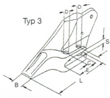 Schraubzähne 50x280 EF 53103208-JCB