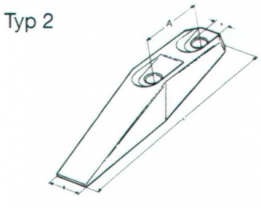 Greifer-Schraubzähne 100x50x315 EF 1146761 - 33016