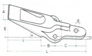 Greifer-Schraubzähne 75x65x90x328 EF 1218797 Atlas