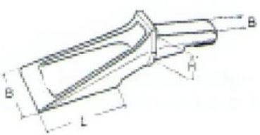 Lader-Hülsenzahn, System Lehnhoff 50x30x55x23 EF404F