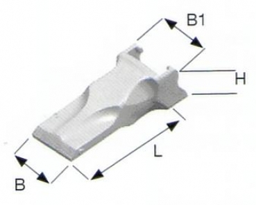 RYL Zahnspitze System Super V 229x121x91 EF V39RYL