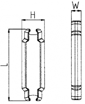 Sicherung für System C-Parts C350 107x33,5x13,5 mm EF C-lock 135306 *