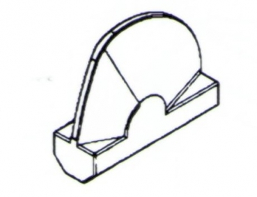 Spaltzahn für Betonpulverisierer 163x8x140 NPK, Rammer und Okada