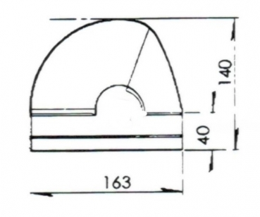 Spaltzahn für Betonpulverisierer 163x8x140 NPK, Rammer und Okada