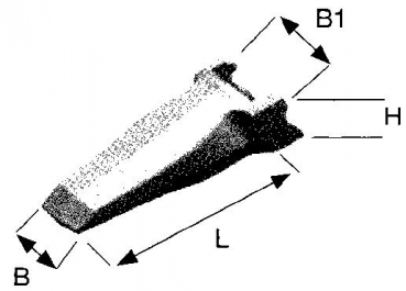 SD(X) Zahnspitze System Super V 238x66x82 EF V33SDX
