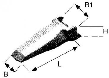 SD(X) Zahnspitze System Super V 238x66x82 EF V33SDX