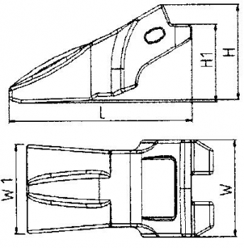 T4 Zahnspitze System C-Parts C300 245x119x124 EF C3T4