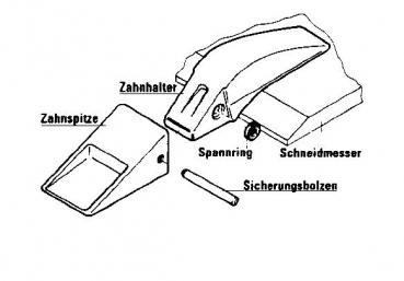 Zahnhalter /Adapter System Caterpillar 13-25  250x35 mm EF 4T1204