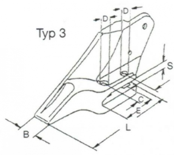 Schraubzähne 50x280 EF 53103208-JCB