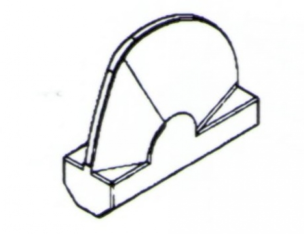 Spaltzahn für Betonpulverisierer 163x8x140 NPK, Rammer und Okada
