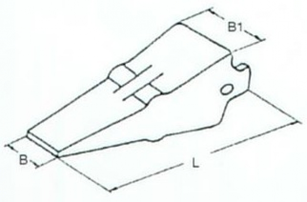 Zahnspitzen für Ripper System ESCO 50x92x305 EF 25R12