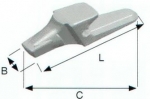 Zahnhalter /Adapter System Super V 225x73x130 mm EF 833-V19