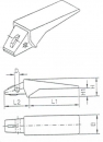 Einschenkliger Anschweißhalter System UNIZET-2000 318x82x80 mm