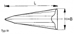 Ersatzspitzen System Bofors Typ III 62x165x62