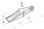 Greifer-Hülsenzähne, System Bofors, B-Block 247x62x52 EF4044291