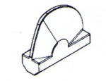 Spaltzahn für Betonpulverisierer 163x8x140 NPK, Rammer und Okada