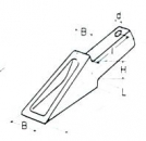 Baggerzähne für Tieflöffel, flach System Bofors, PIN-Type EF 3027689 - 38104