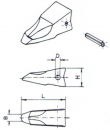 Flachkappe, abrasiv System UNIZET-2000 250x100x44